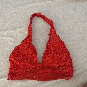 Red Lace Bralette